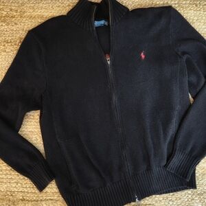 Ralph Lauren Polo Sweater Full Zip mens large